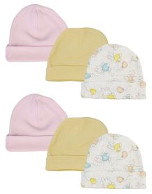 Girls Baby Caps (Pack of 6)