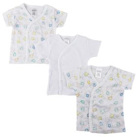 Infant Side Snap Short Sleeve Shirt - 3 Pack