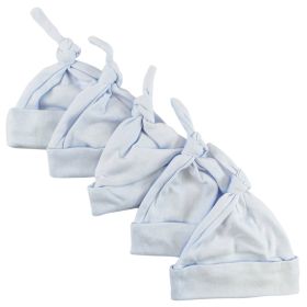 Blue Knotted Baby Cap (Pack of 5)