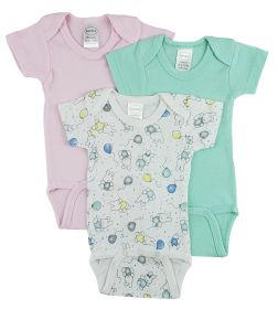 Short Sleeve One Piece 3 Pack