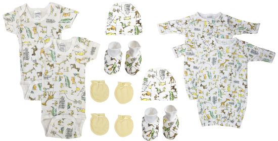 Unisex Newborn Baby 10 Pc Layette Sets