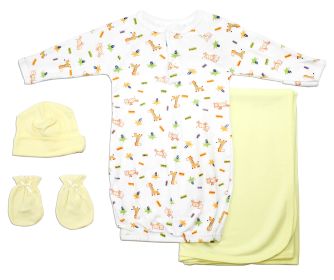 Girls 4 Piece Layette Set