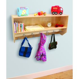 Double Row Wall Mounted Coat Rack