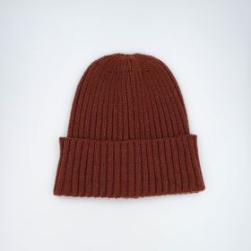 Rufous Solid Color Knitted Beanies Hat for Boys Girls