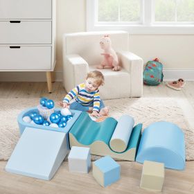 Soft Climb and Crawl Foam Playset 8 in 1 , Safe Soft Foam Nugget Block for Infants, Preschools, Toddlers