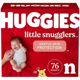 Huggies Little Snugglers Size Newborn;  76 Count