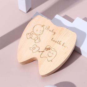 Wooden Baby Kids Tooth Storage Box, Tooth Wooden Box Organizer (Applicable People: Boys)